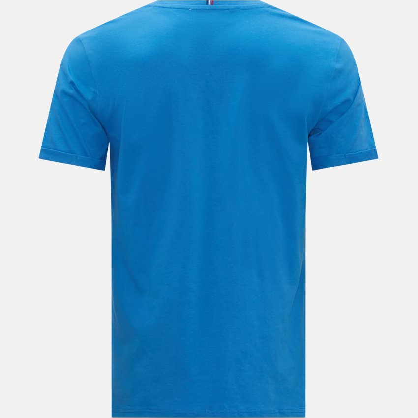 Les Deux T-shirts NØRREGAARD T-SHIRT LDM101008 PALACE BLUE/ORANGE
